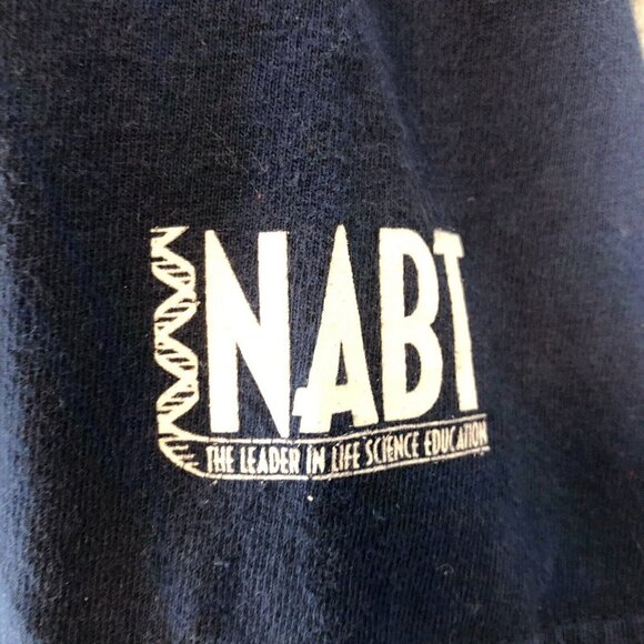 VTG Biology The Study Of Life Shirt 90s Y2K Animals Nature Hanes Beefy T Size XL - Picture 5 of 7